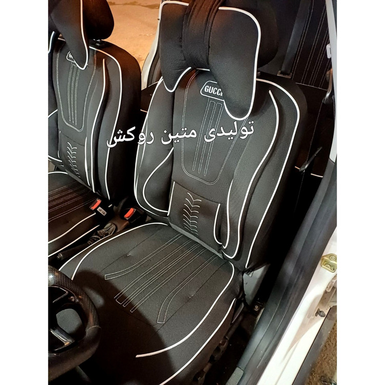 روکش صندلی خودرو پژو405 قدیم،روآ،آردی،پارچه جودون سنگین(برزنتی)مدل گوچی GUCCIطبی ماساژوری